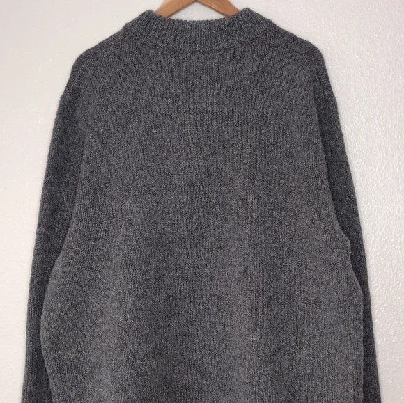 NWT L.L. Bean Men's Gray Knit Charcoal Pullover Long Sleeve Sweater Sz XXL Tall - Picture 5 of 13
